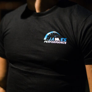 T-Shirt James Performance Bleu avant